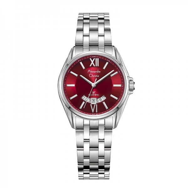 Alexandre Christie AC 8673 Silver Red Lady LDBSSRE